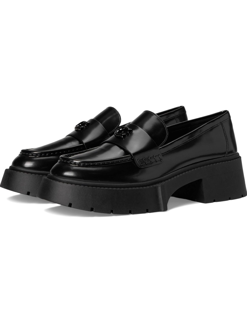 Coach Leah Platform Loafers - Black 7B